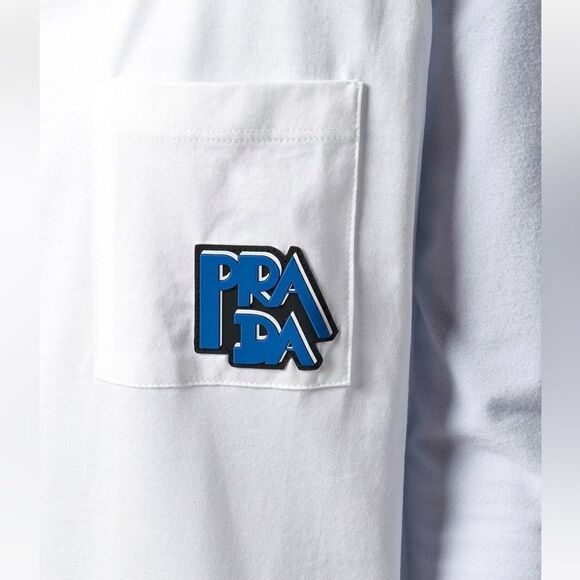 Prada Ruffle Trim Pleated Shift Dress Size Medium - Picture 2 of 6